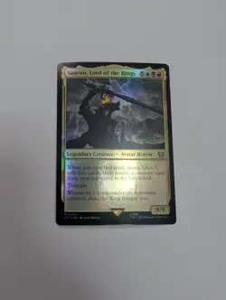 MTG - Sauron, Lord of the Rings (Foil) - Commander: Lord of The Rings NM/M Cond - Image 1