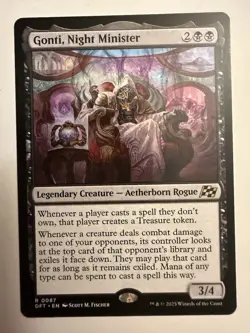 GONTI, NIGHT MINISTER x1 mtg NM-M Aetherdrift 1 Rare - Image 1