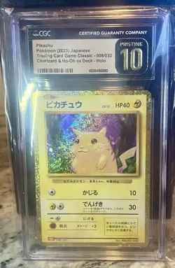 Pokemon TCG Pikachu 008 Classic Collection Japanese Pristine 10 - Image 5