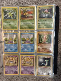 Vintage Pokemon Card Binder Collection 171 Cards - Image 1
