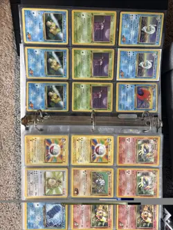 Vintage Pokemon Card Binder Collection 171 Cards - Image 2