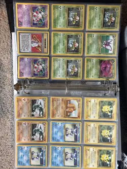 Vintage Pokemon Card Binder Collection 171 Cards - Image 3