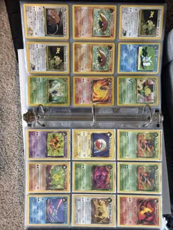 Vintage Pokemon Card Binder Collection 171 Cards - Image 5