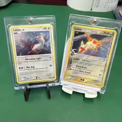 Pokemon Latias EX Delta Species Holo Rare 8/113 and POP 7 3/17 Holo + Mag Case - Image 1