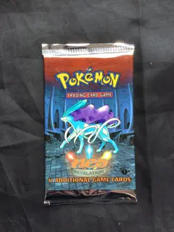 Pokemon: Sealed 1st Edition Neo Revelation Booster Pack: Suicune Artwork - Image 1