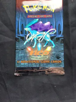 Pokemon: Sealed 1st Edition Neo Revelation Booster Pack: Suicune Artwork - Image 3