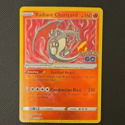 Pokemon Radiant Charizard 011/078 Pokemon GO Radiant Rare Holo - Image 1