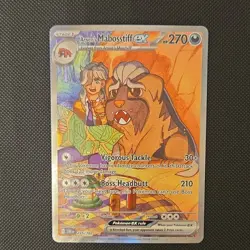 Pokemon Arven's Mabosstiff ex 235/182 Destined Rivals Illustration Rare Holo En… - Image 1