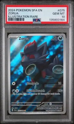 Pokemon Shrouded Fable Zorua 075 PSA 10 - Image 1
