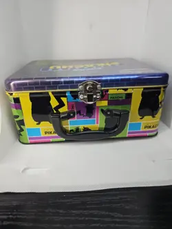 Pokemon TCG Detective Pikachu Collectors Chest Tin EMPTY Lunch Box Only - Image 3