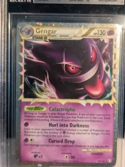 2010 POKEMON HEARTGOLD & SOULSILVER TRIUMPHANT #94 GENGAR-HOLO BGS 8.5 - Image 3