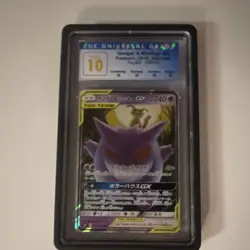 Pokemon Gengar & Mimikyu GX 038/095 Sm9 Tag Bolt Holo Japanese CGC PERFECT 10 - Image 1