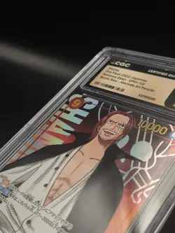2022 One Piece TCG OP01-120 Shanks Alt Art CGC 10 PRISTINE Japanese - Image 3