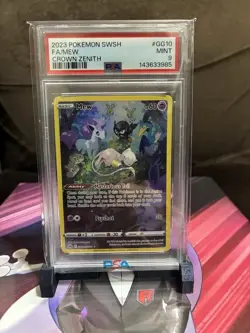 Pokemon Mew TCG Crown Zenith: Galarian Gallery Holo Rare Card GG10/GG70 PSA 9 - Image 1