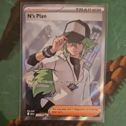 N's Plot Trainer 165/086 SR Black Bolt SV11B Pokemon Card - Image 1