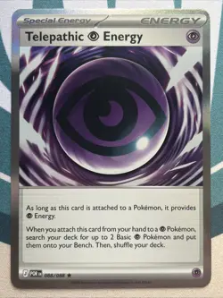 Pokemon Card - Telepathic [P] Energy - Holo Rare (088/088) Perfect Order NM - Image 1