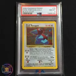 Cool Porygon HOLO #15 (PSA 8 NM/MINT) Black Star PROMO Pokemon Cards - Image 1