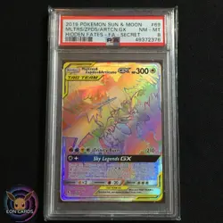 Moltres Zapdos Articuno 69/68 (PSA 8 NM/MINT) Hidden Fates Pokemon Cards - Image 1