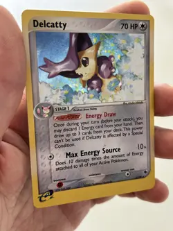 Pokemon Card Delcatty Ruby & Sapphire Holo 5/109 Look At Pics For Condition - Image 1