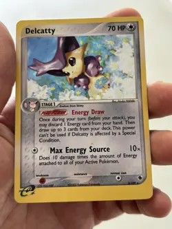 Pokemon Card Delcatty Ruby & Sapphire Holo 5/109 Look At Pics For Condition - Image 2