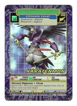 Karatenmon BO-224 Digimon Digi-Battle Series 5 Holo Foil Card - Image 1