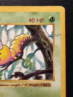 1st Edition Shadowless Weedle 69/102 Base Set Pokemon Card Rare HP - Image 4