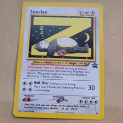 VINTAGE POKEMON BLACK STAR PROMO CARD - #49 SNORLAX - ULTRA RARE (WOTC) NM - Image 1