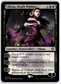 Liliana, Death Wielder NM ECC Commander: Lorwyn Eclipsed MTG - Image 1