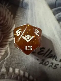 Outlaws of Thunder Junction Oversized D20 Spindown Dice Magic The Gathering - Image 1