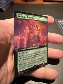 Delighted Halfling (Extended Art) (Surge Foil) Lord of the Rings NM 774 - Image 2