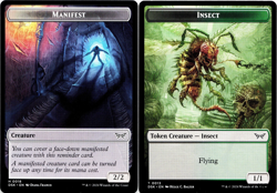 Insect (0013) / Manifest Double-Sided Token [Duskmourn: House of Horror] MTG 🌳 - Image 1