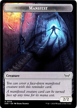 Insect (0013) / Manifest Double-Sided Token [Duskmourn: House of Horror] MTG 🌳 - Image 2