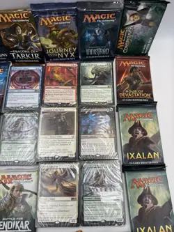 Magic The Gathering Booster Pack Lot Ixalan Tarkir Zendikar Origins + Decks MTG - Image 3