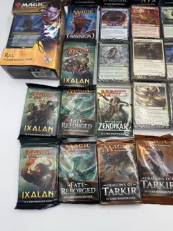 Magic The Gathering Booster Pack Lot Ixalan Tarkir Zendikar Origins + Decks MTG - Image 5