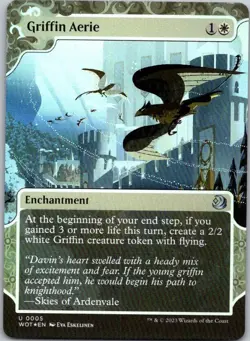 Magic the Gathering Foil Griffin Aerie #005 Enchanting Tales MTG Free Shipping! - Image 1