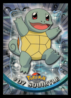 MP - Pokemon Topps Squirtle #07 TV Animation Edition Series 1 (Black Logo) - Image 1