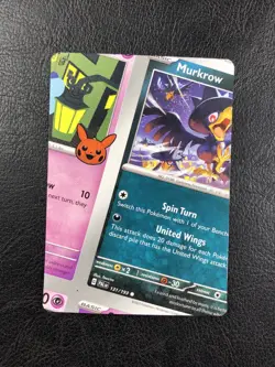 NFC Miscut - Murkrow & Shuppet - Trick Or Trade 2023 - Error - Pokemon TCG - Image 1