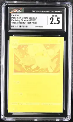 Make Ready Test Print - Lanturn 053/203 - CGC 2.5 - Spanish - Evolving Skies - Image 2