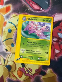 Nidorino 55/147 Aquapolis Uncommon Pokemon TCG - Image 1