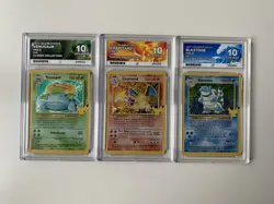 ACE 10 Pokemon TCG Celebrations Trio Charizard Blastoise Venusaur 25th English - - Image 1