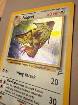 Pidgeot Holo 14/130 #14 - 2000 Pokemon TCG Base Set 2 WOTC Vintage LP - Image 4
