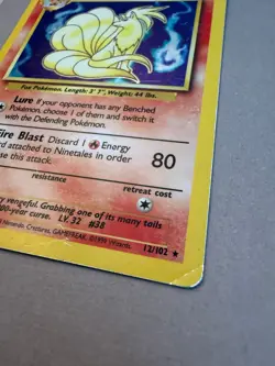 Ninetales Holo Base Set 12/102 Pokemon 1999 Wizards of the Coast HP/DMG - Image 3