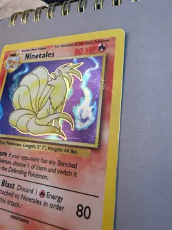 Ninetales Holo Base Set 12/102 Pokemon 1999 Wizards of the Coast HP/DMG - Image 4