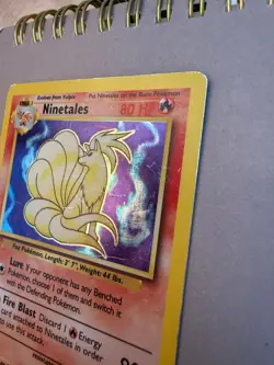 Ninetales Holo Base Set 12/102 Pokemon 1999 Wizards of the Coast HP/DMG - Image 5