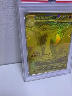PSA 9 MINT Pokemon Mega Charizard X ex Gold 130/094 Phantasmal Flames English - Image 4