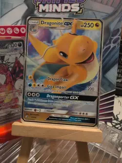 Dragonite GX ULTRA RARE 37/70 Pokemon SM Dragon Majesty TCG Holo 2018 - Image 1