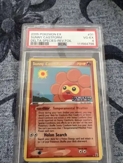 Pokemon Sunny Castform #31 (Reverse Holo) EX Delta Species PSA 4 - Image 1