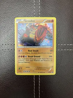 Pokemon TCG - Groudon - XY52 - XY Promos - MP Cosmos Holo Rare (2014) - Image 1