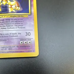 Pokemon Alakazam Base Set 1/102 1999 Holo Rare 80 HP Stage 2 English - Image 3