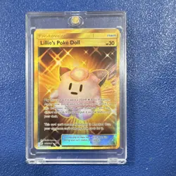 Pokemon TCG Lillie's Poke Doll Secret Rare Trainer Holo 267/236 Cosmic Eclipse - Image 1